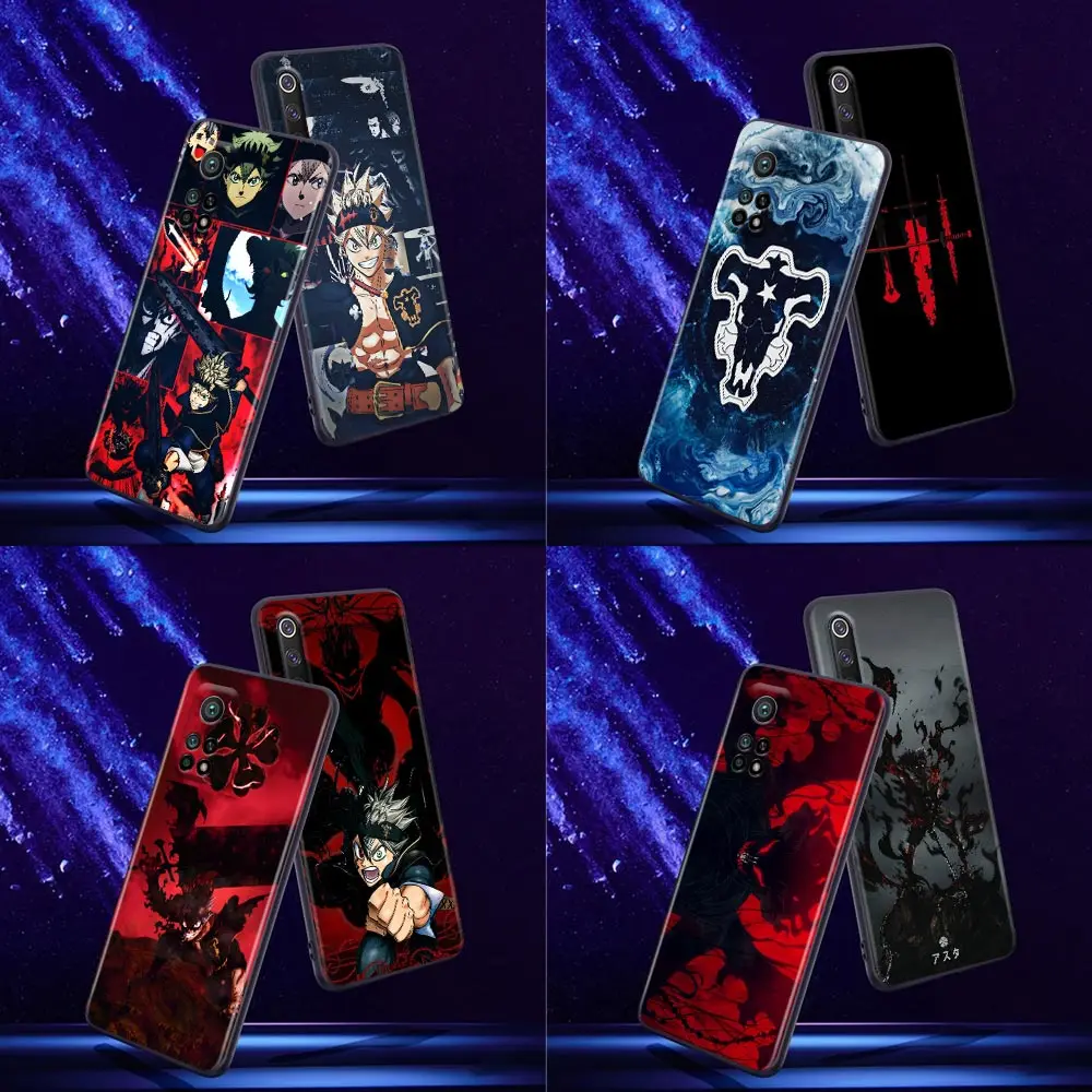 

Phone Case for Xiaomi Mi 9 9T SE Case 10T 10S MiA2 Lite CC9 Note 10 Pro 5G Silicone Cover Anime Black Clover Asta