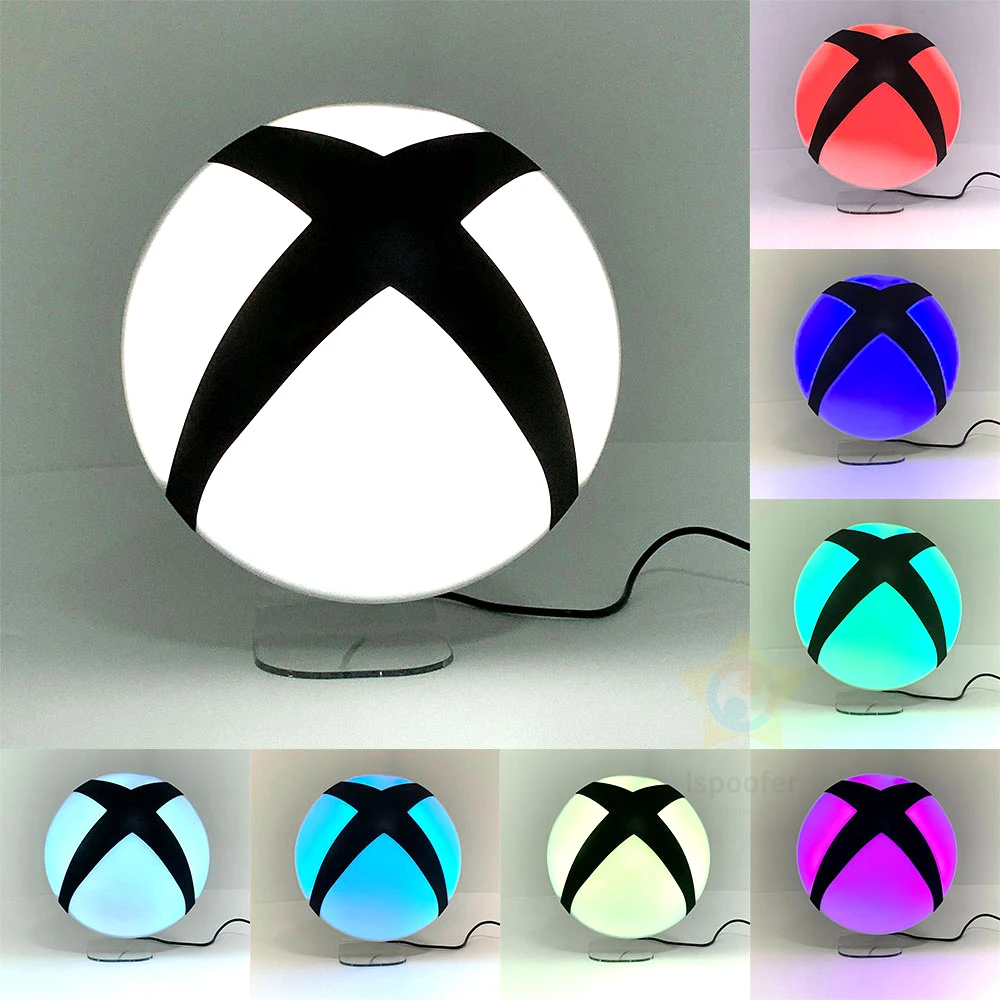 

Новинка, 3d-лампа для игровой приставки Xbox, Настольная светодиодная сенсорная подсветка, меняющая цвет, компьютерная подсветка, украшение ко...