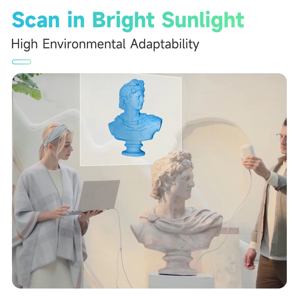 3D-сканер Creality CR-Scan Lizard / 01 Высокая точность Сканирование в ярком свете нескольких