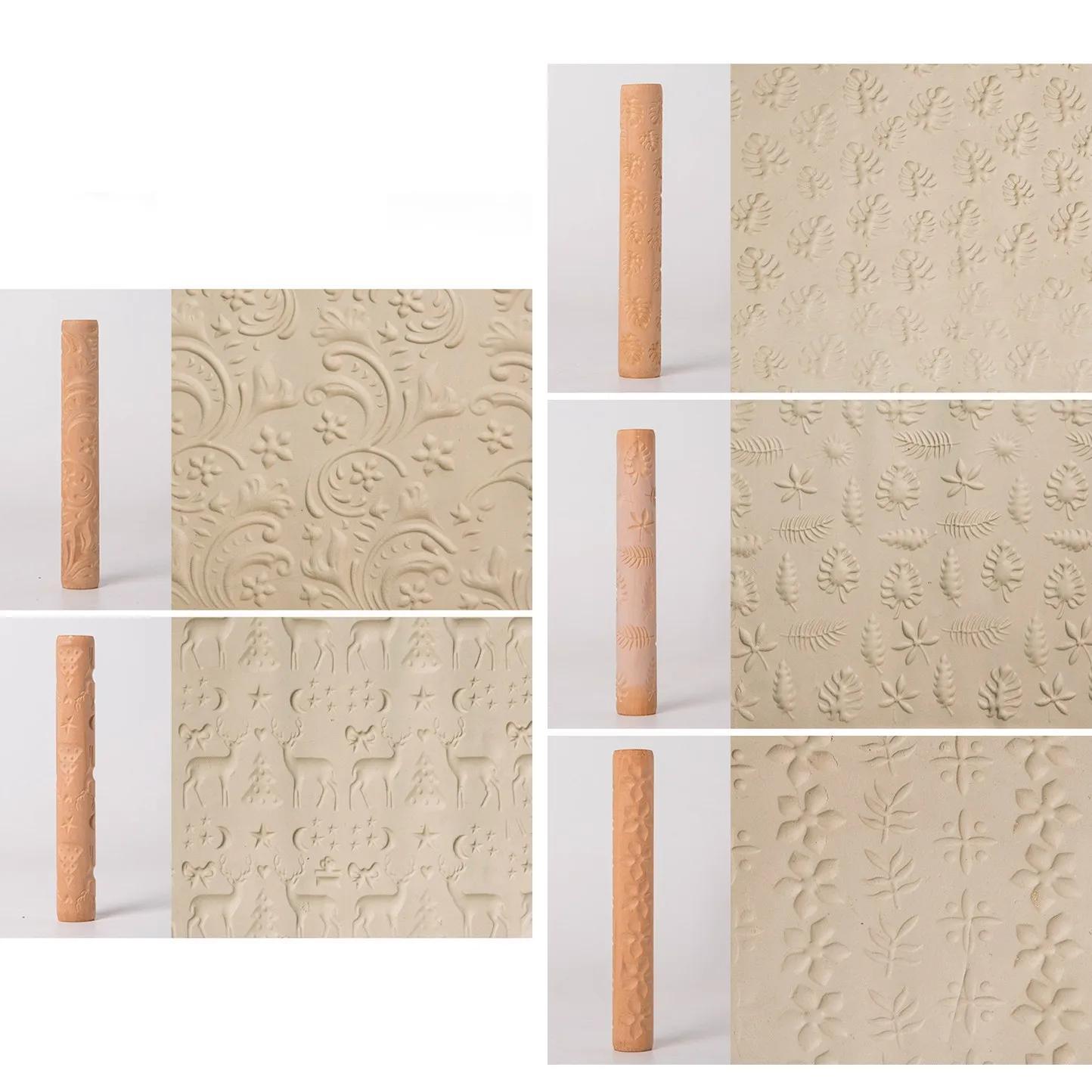 Керамические инструменты набор роликов для моделирования текстуры глины