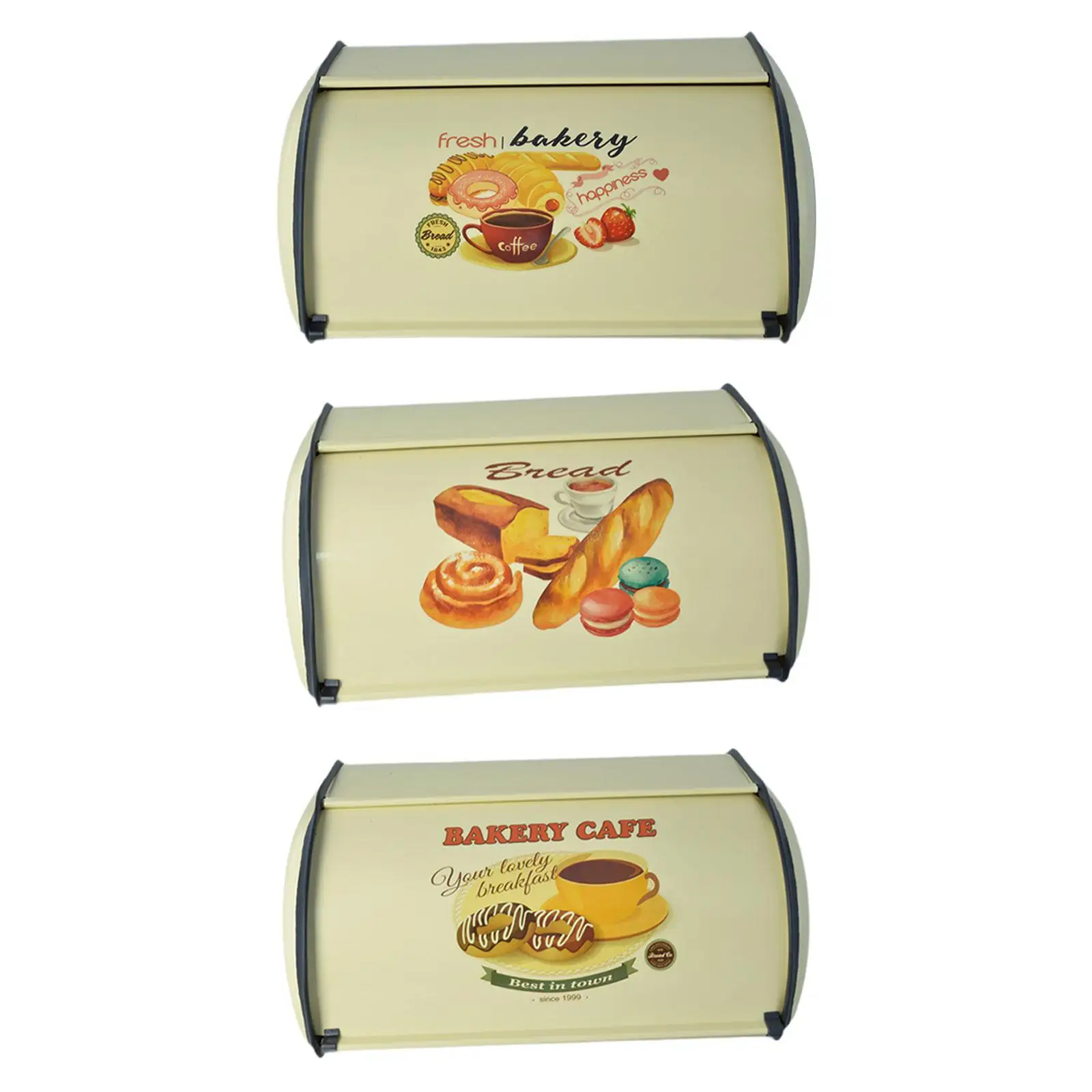 Большая металлическая коробка для хлеба Кухонный Контейнер хранения буфета