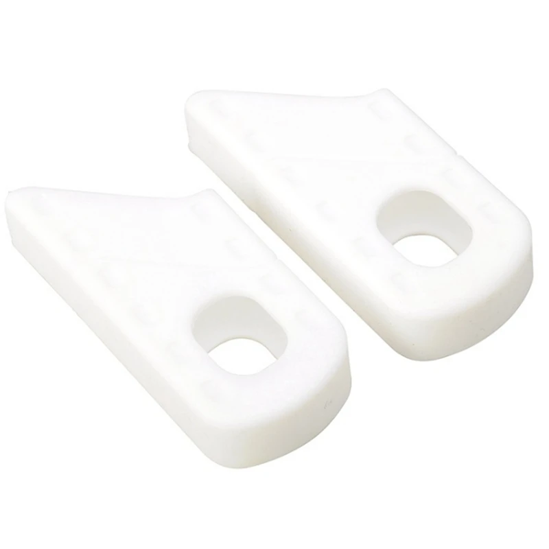 

2PCS Universal Bicycle Fixed Gear Rubber Crankset Crank Protector Cover Case MTB Road Bike Crank Arm Boot Sleeve, White