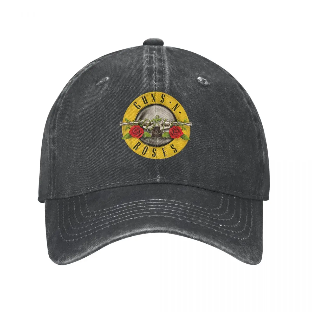 

Guns N Roses Bullet Logo Men Women Baseball Cap Heavy Metal Distressed Washed Caps Hat Retro Outdoor Running Golf Snapback Cap