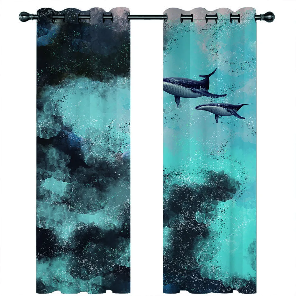 Украшение спальни по индивидуальному заказу животное кит абстрактные граффити