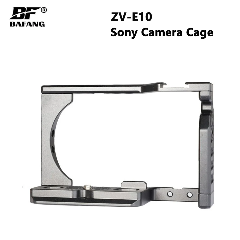 Фото Клетка для камеры BAFANG, подходящая для Sony ZV-E10, вертикальная защитная рамка для крепления к штативу №1
