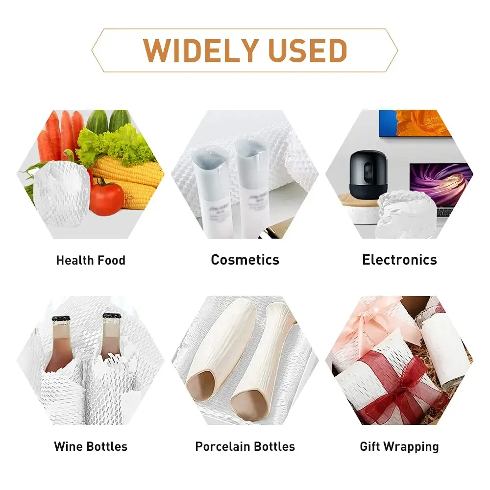 Промоакция 30 см x 5 м белая сотовая бумага транспортная Подарочная обертка