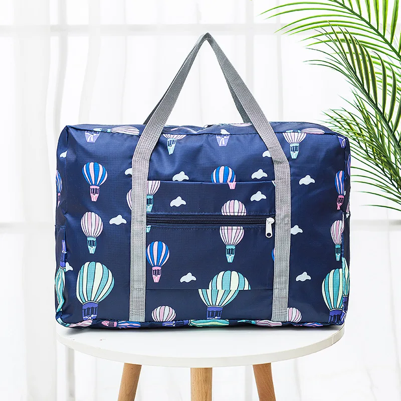 Printed Travel Bag For Women Large Capacity Luggage Bag For Travel Clothing Weekend Organizer Unisex Foldable Duffel Storage Bag