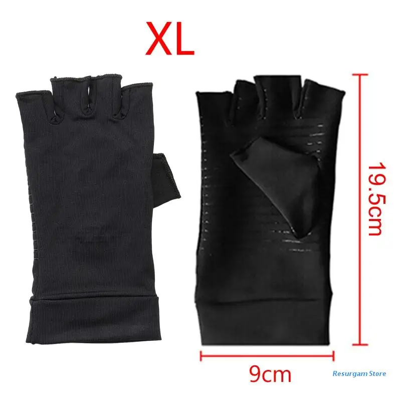 

Women Men Gloves Copper Fiber Spandex Half-finger Gloves for Running Daily Work Drop Shipping