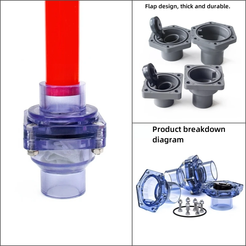 1 шт. обратный клапан из ПВХ для садового орошения 25-63 мм