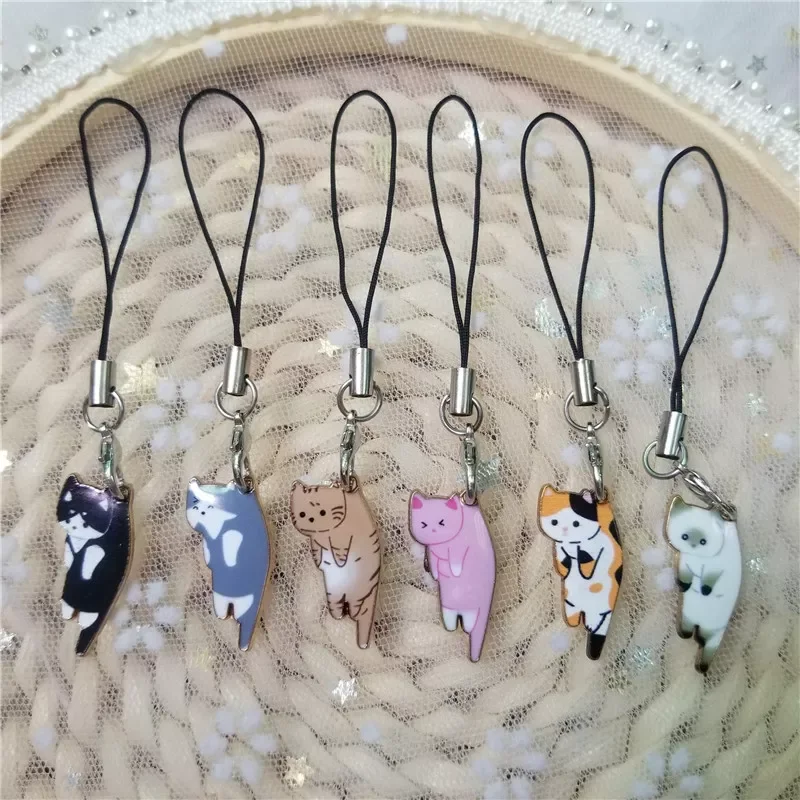 

Free Shipping for IPhone/Samsung/XiaoMi Case Strap Decor KeyChain Mobile Phone Strap Phone Hanging Charms Cat Phone Strap Lanya
