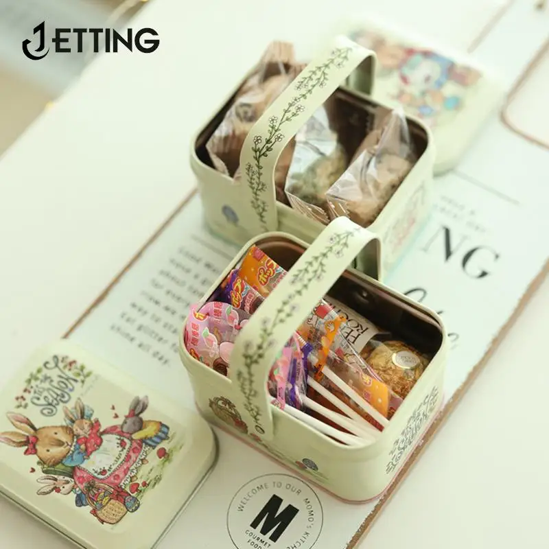Gift Box Cookie Small Suitcase Sundries Organizer Storage Can