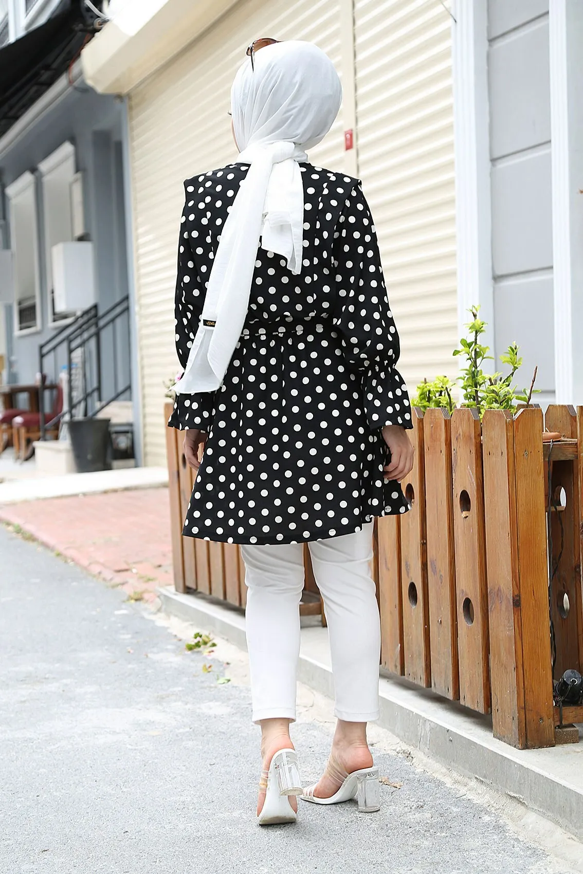 MDI Polka Dot Tunic-Black
