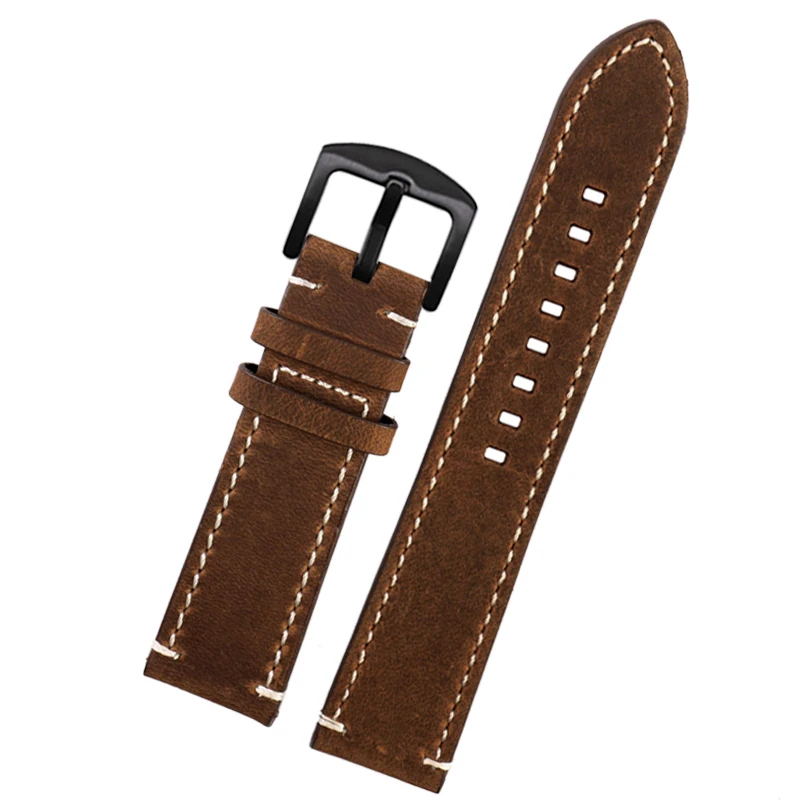 Ремешок кожаный для часов Omega Rolex IWC Tissot универсальный винтажный быстросъемный