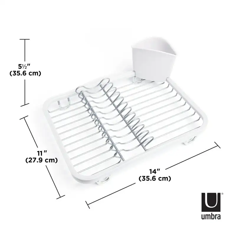 

, Over The Sink Fantastic Over The Sink Dish Rack - Sturdy and Durable Stainless Steel Drainer Rack with Utensil Holder for Home
