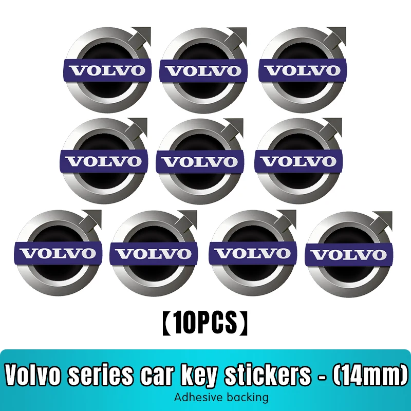 

Сменный значок ключа автомобиля, наклейки, декоративная эмблема для Volvo XC90 V90 V60 XC60 V40 S80 S60 S90 C40 XC40 V70 XC70 C30 C70