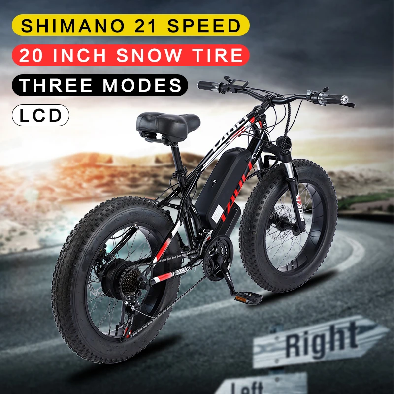 

Electric bicycle for men and women, 20 inch, 21 speed mountain bike, high carbon steel electric vehicle, high power, 350W