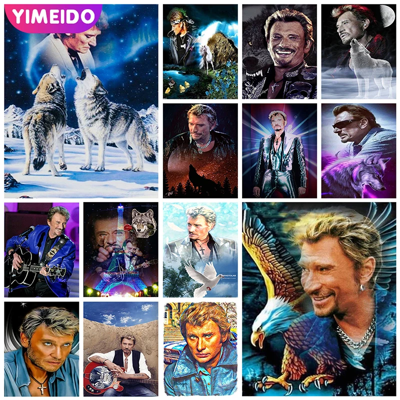 

Алмазная живопись YIMEID 5D DIY AB, картина Стразы с изображением Джонни, алмазная вышивка, вышивка крестиком