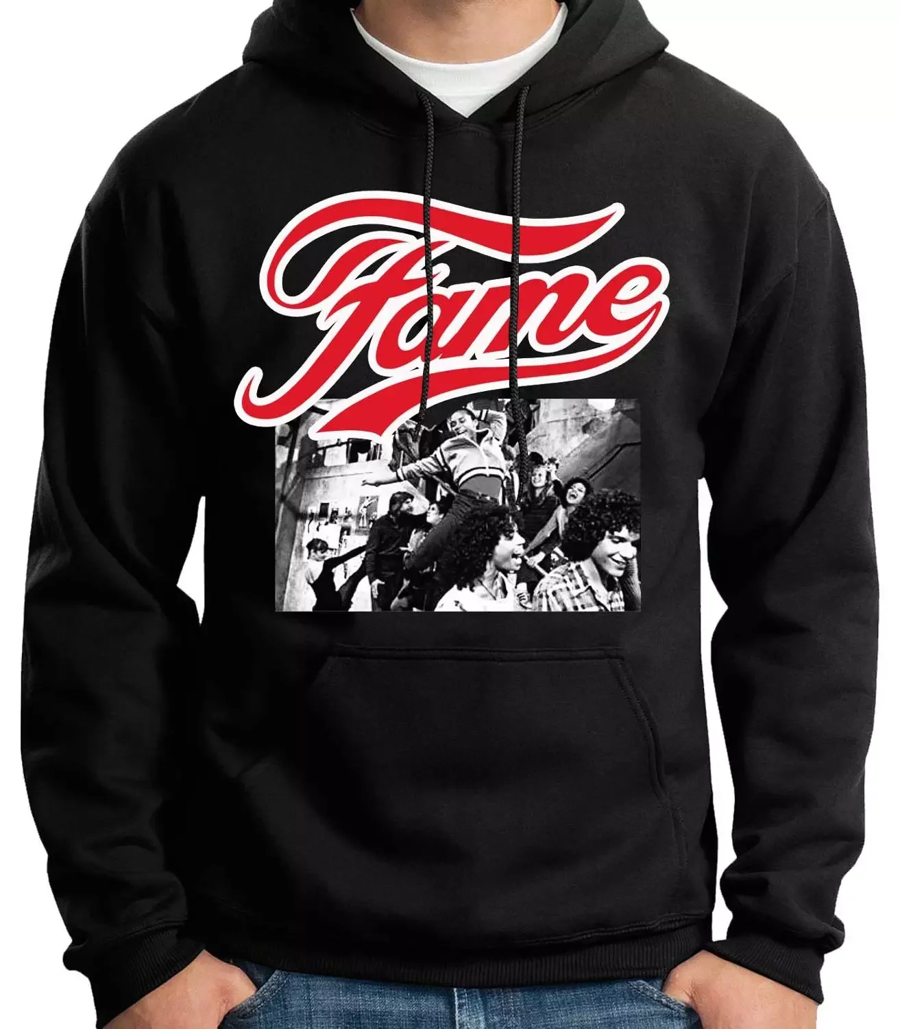 

NEW IN Sweatshirt With Hoodie Fame TV 80 Retro Fame