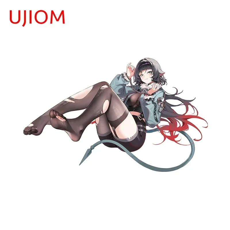 UJIOM 13 см × 8 Jane Doe Zenless Zone Zero Наклейки на стену Очаровательные бревенчатые ножки