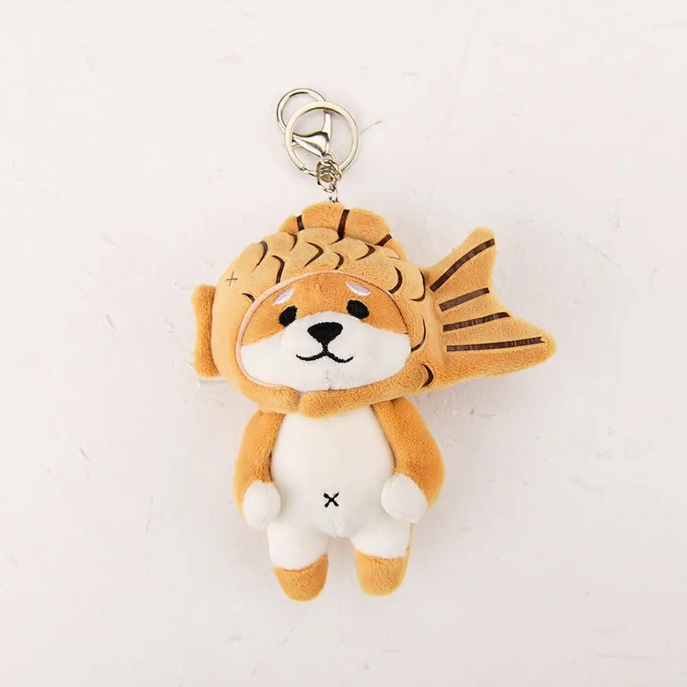 

Shiba Inu Snapper Burning Plush Pendant Keychain Creative Cute Akita Inu Backpack Ornament Doll Kawaii Plush Keychain