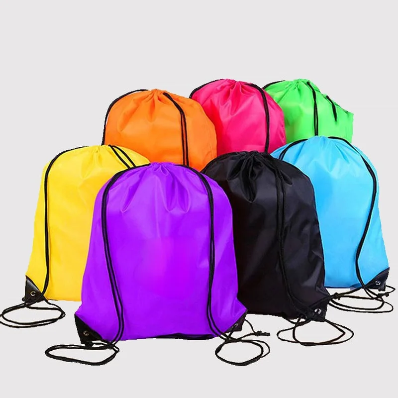 

Portable Men's Women's Sports Gym Bag Nylon Drawstring Bag Belt Cycling Yoga Running Fitness