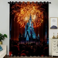 disney magic castle blackout curtains for bedroom children birthday gift shading curtain childrens room curtains custom curtain