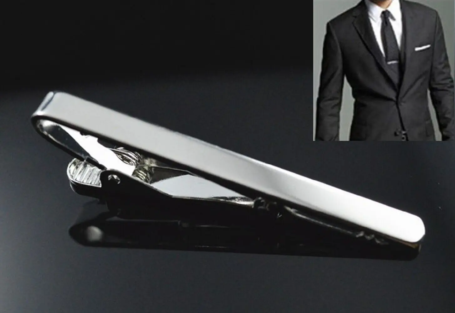 

Business Collar Clip Smooth Brass Environmentally Friendly Gold Simple Men's Metal Tie Clip DIY