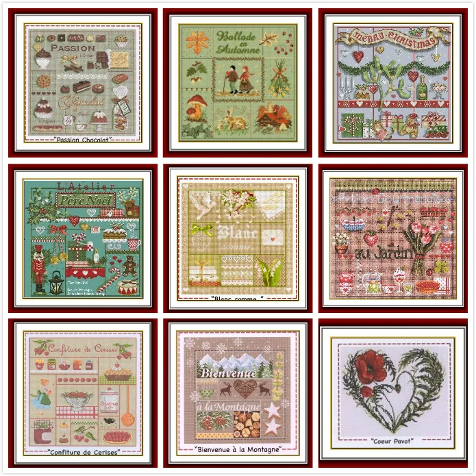 

Lady Lafite Series 2 10 options counted 16CT 14CT 18CT DIY Cross Stitch Sets Chinese Cross-stitch Kits Embroidery Needlework