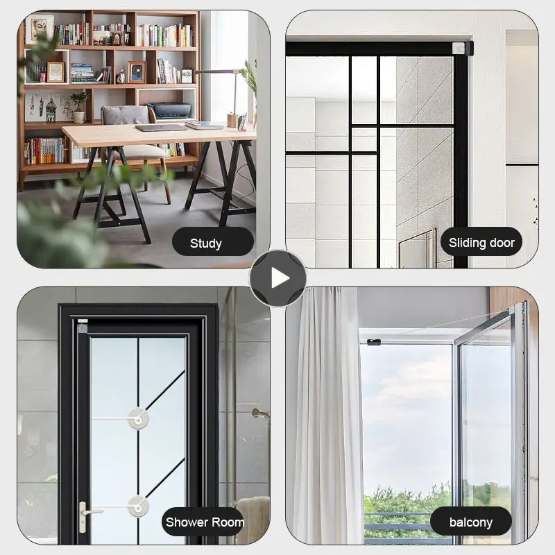 

Multifunctional Door Stopper 500/800/1000g Soft Close Furniture Hardware For Sliding Door Glass Door Punch-free Adjustable