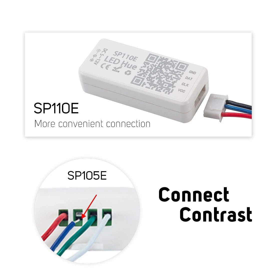 A25P 2 шт. Bluetooth-контроллер: 1 шт. SP105E Беспроводной Bluetooth-контроллер APP WS2811 WS2812B WS2801 SK6812 и 1 шт. WS2812B SK6 (art.: 3920ced7fa077) - 3920ced7fa077