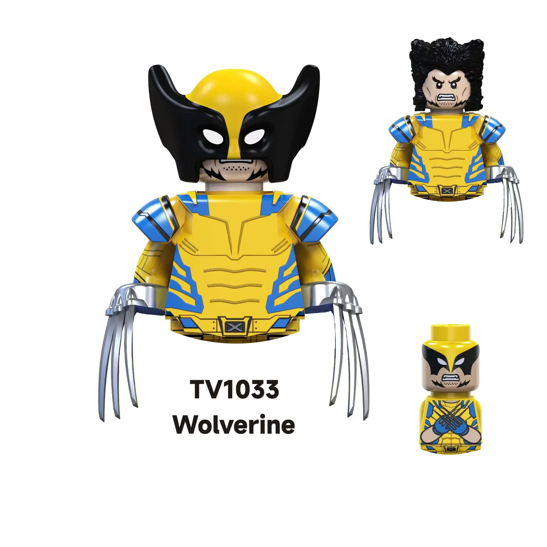 Фото Классические строительные блоки Marvel Blade Wolverine Deadpool, мини-модель, игрушка-кукла, подарок на день рождения или праздник для детей №2