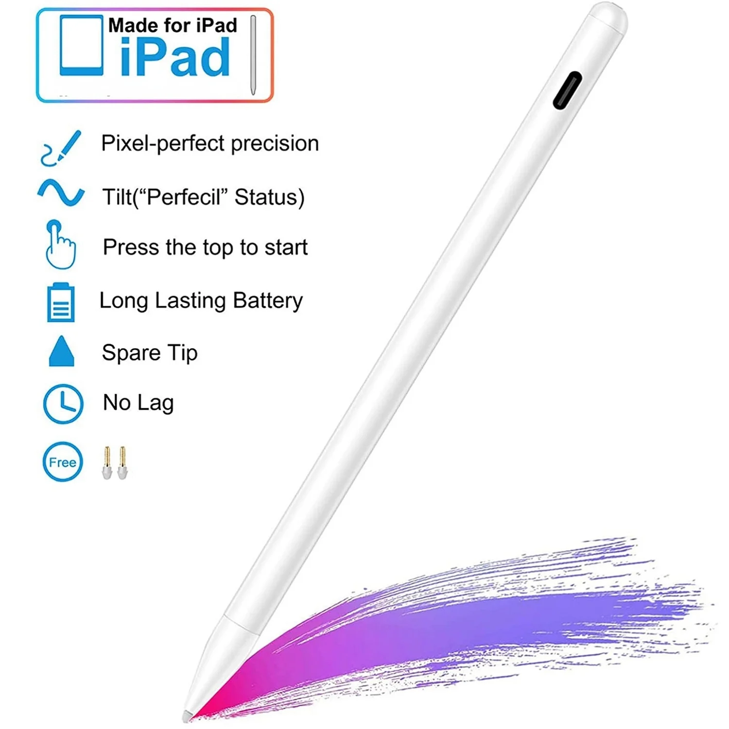 

Магнитный сенсорный Стилус T9 для apple Pencil для iPad Pro 11 дюймов 2018 дюйма iPad 2020 iPad Air iPad mini4 5 6 противотуманный
