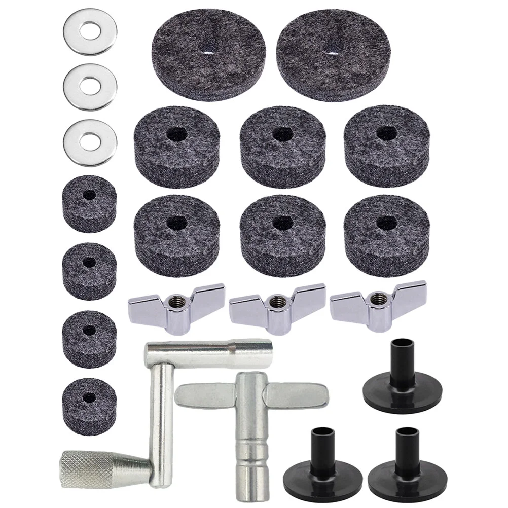

Cymbal Felts Pads Nonslip Useful Drum Key Accessories Pad Supplies Useful Replacement Accessories Antiskid