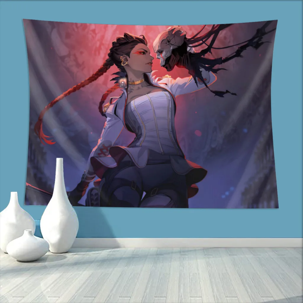 

Loba Home Tapestry Apex Legends Game Background Hanging Blanket Room Arts Decor Ornaments Gobelin