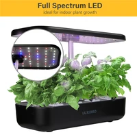 LUXBIRD Veg/Flower Two Modes of Hydroponics Growing System Gardening Germination Planter With LED Grow Light Herb Nursery Pots