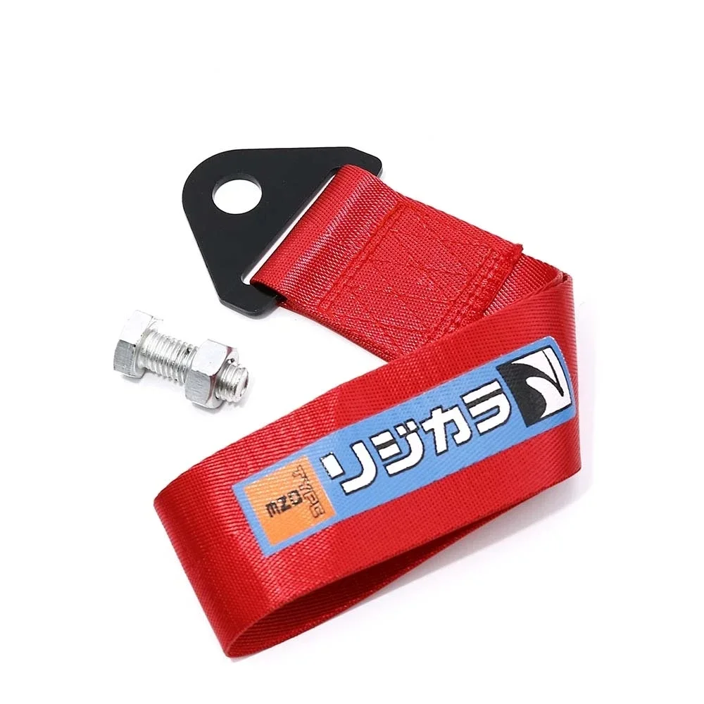 

JDM Стайлинг Гоночный автомобиль Веревки Крюк Буксировочный ремень для Honda TOYOTA Mitsubishi и т. д.