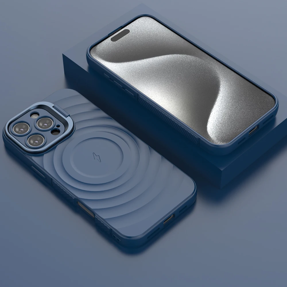 Складной магнитный чехол-подставка для iPhone 16 13 14 15 Pro Max