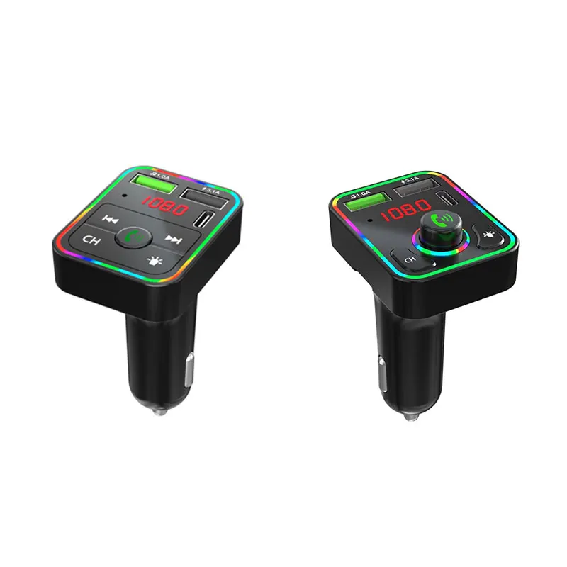 

MP3 Wireless Bluetooth 5.0 FM Radio Transmitter For Car,Adapter And Receiver,Dual USB Type-C Charging Car Charger