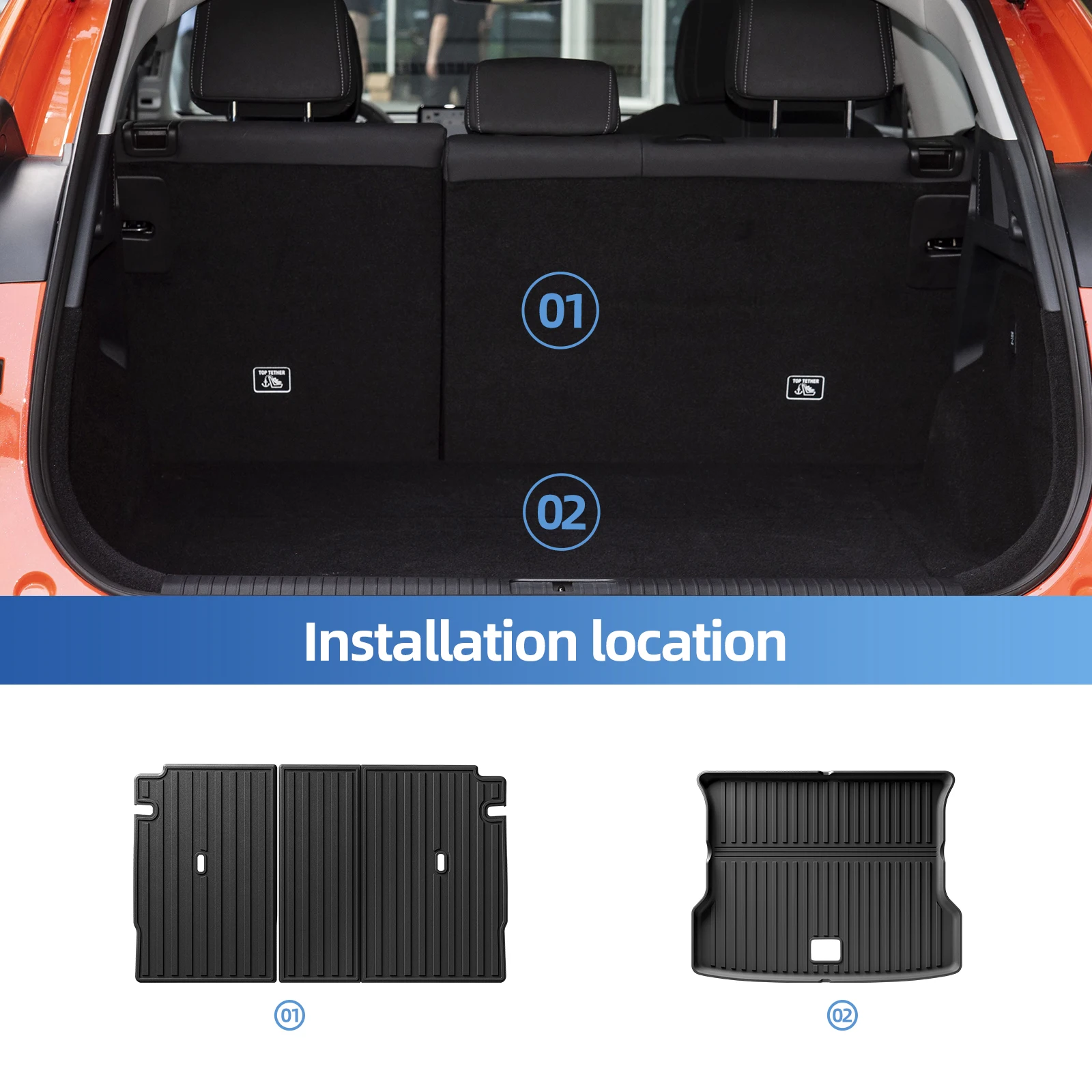 SMABEE для Xpeng G6 2023 2024 автомобильные коврики грузовой вкладыш коврик багажника TPE 3D