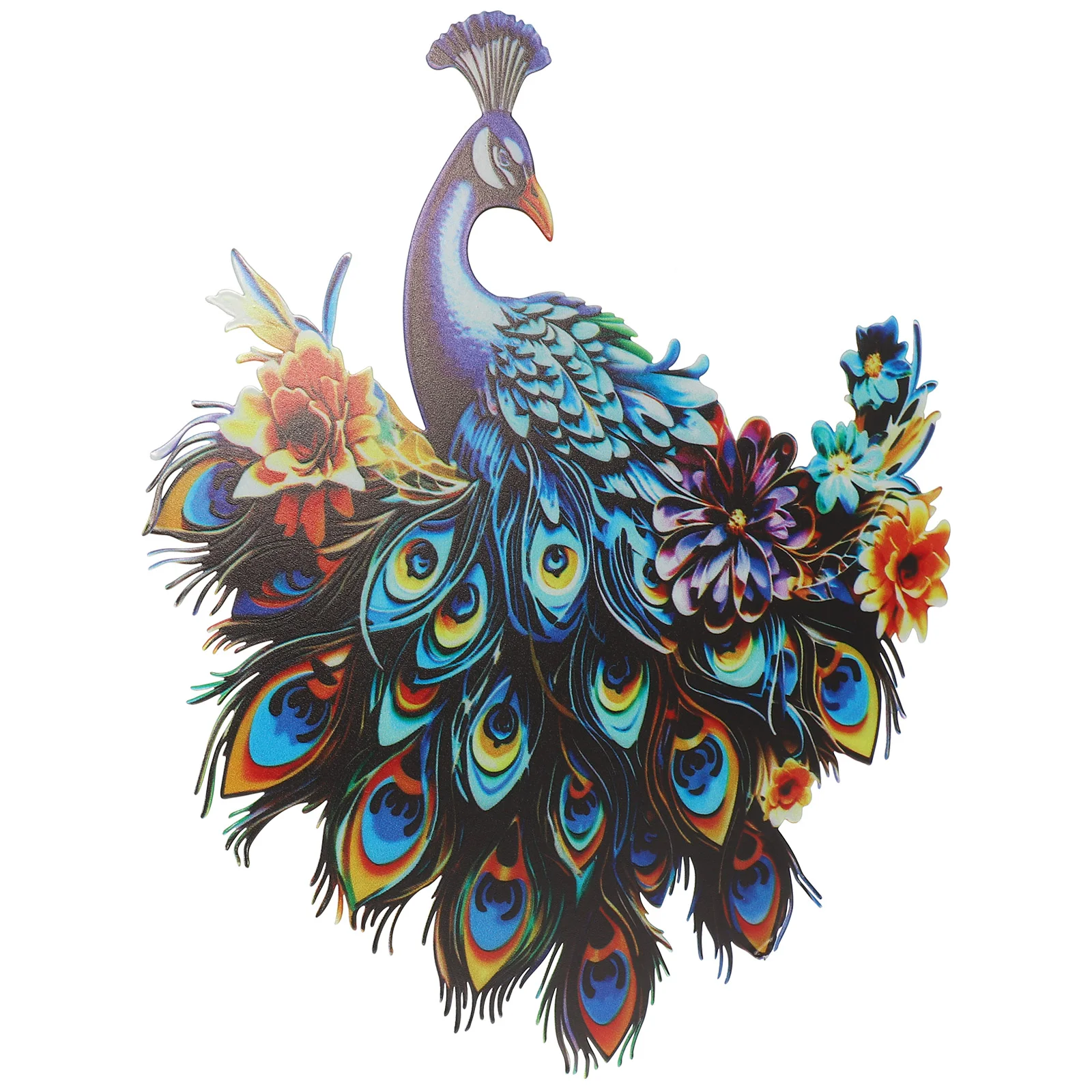 

Crafts Home Decor Household Bird Wall Decoration Peacock Hanging Sculpture Iron Decors Ornament
