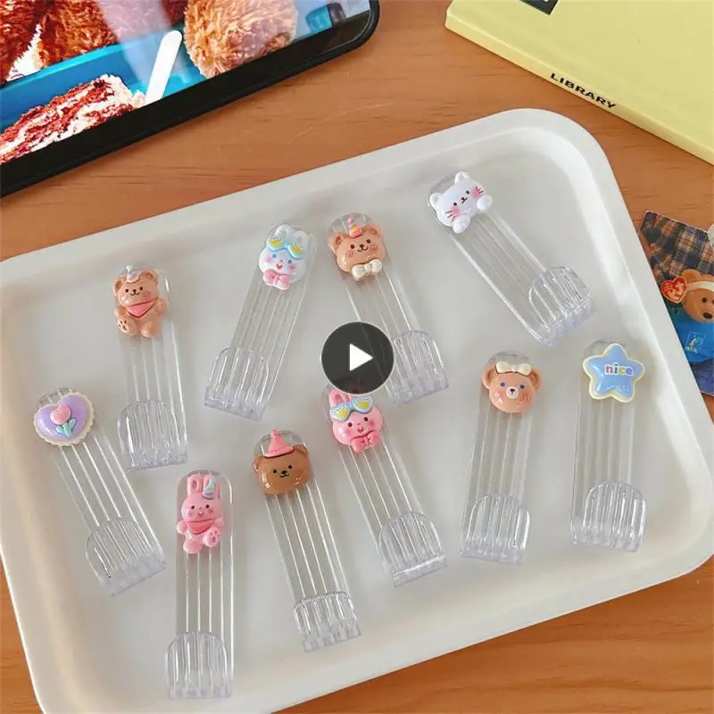 

Home Decor Storage Hangers No Mark Punch-free Adhesive Hook Seamless Strong Sticking Kitchen Bathroom Hanger Key Holder Cartoon