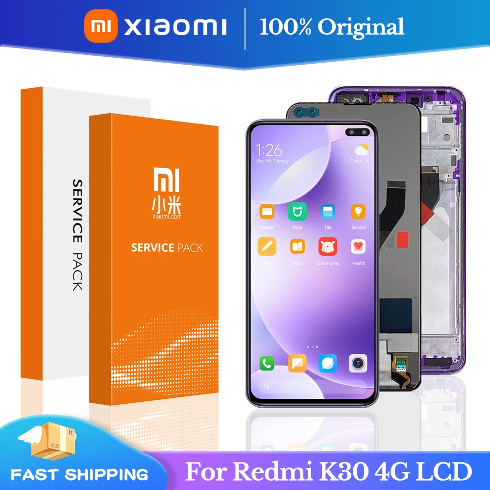 

6.67" Original For Xiaomi Redmi K30 4G LCD Display Touch Screen Digitizer Assembly Replacement For Xiaomi POCO X2 LCD Screen