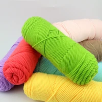 1pc wool ball eight strand scarf thread milk cotton coarse wool lover cotton wool ball stick needle thread scarf gloves sweater