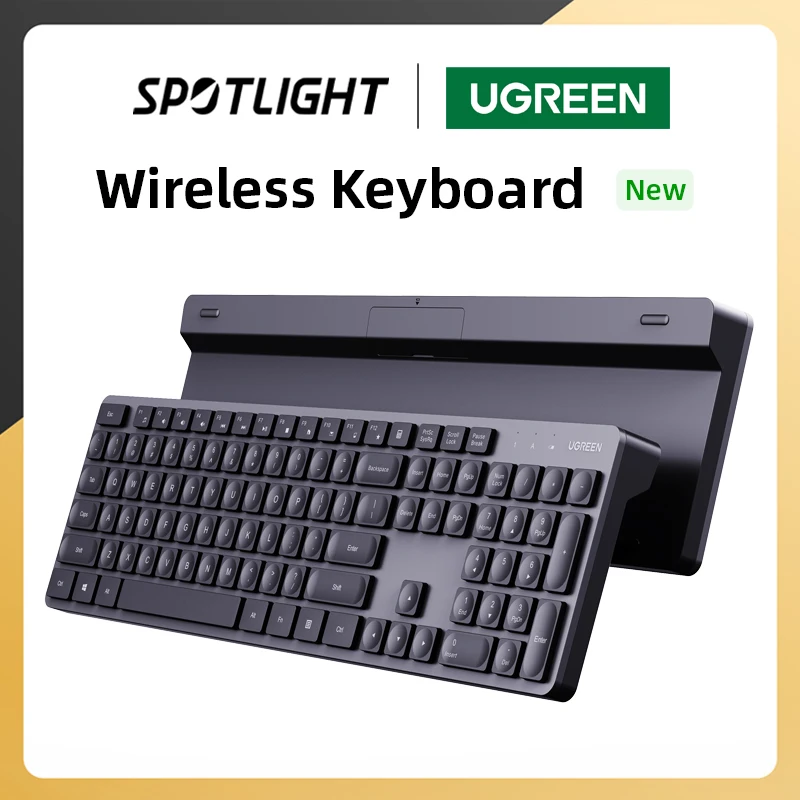 UGREEN Keyboard Mouse Wireless 2.4G English Russian Keycap For Work Office Gaming PC Accessories Mice 104 Key Membrane Keyboard