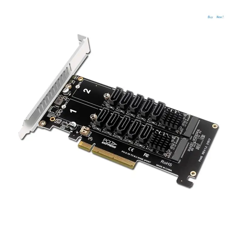 

NVMe PCIe Adapter for .2 NVMe SSD to PCI-e 4.0 X8 Card Support for .2 223