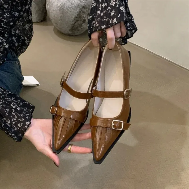 Женские Туфли Мэри Джейн черные туфли на толстом каблуке весна-осень 2020