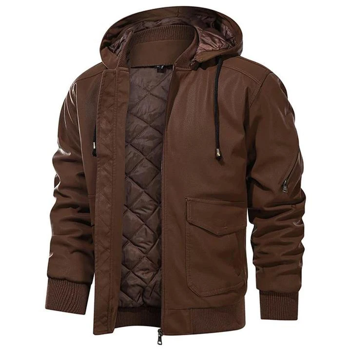 

2023 men's jackets Leather Coats PU Outwear men's biker jacket Mens jacket Winter Faux lether Jacket Male black