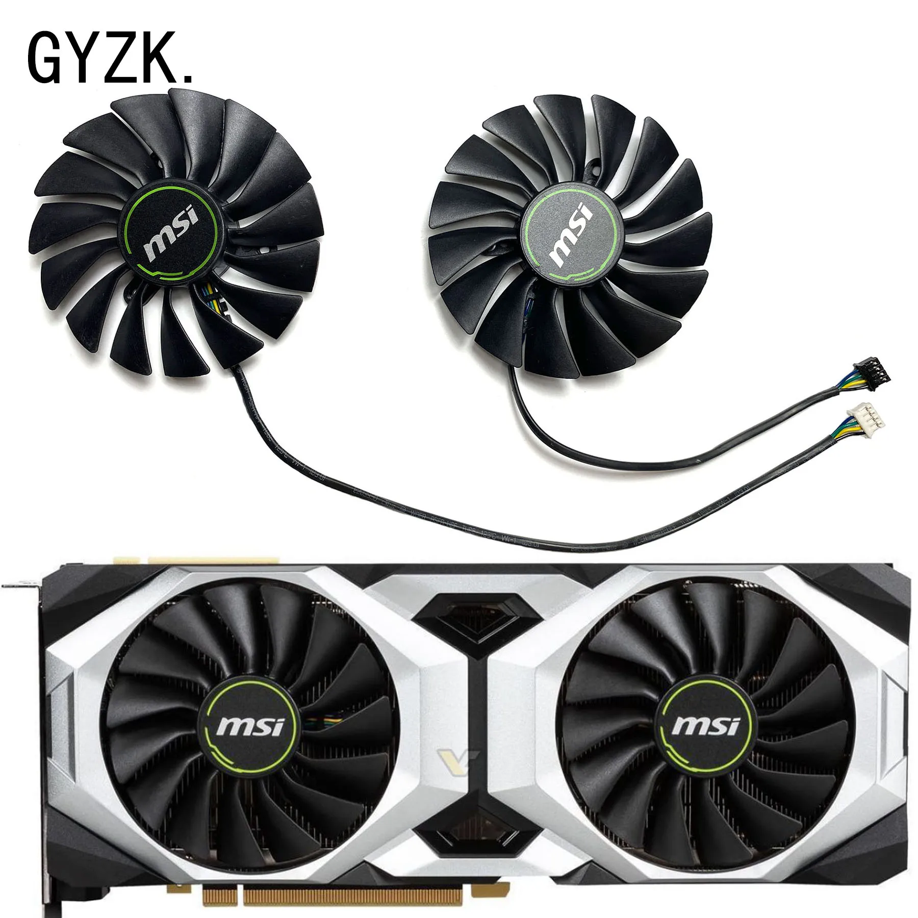 Новый сменный вентилятор для видеокарты MSI GeForce RTX2080 2080ti 2080 SUPER VENTUS GP O