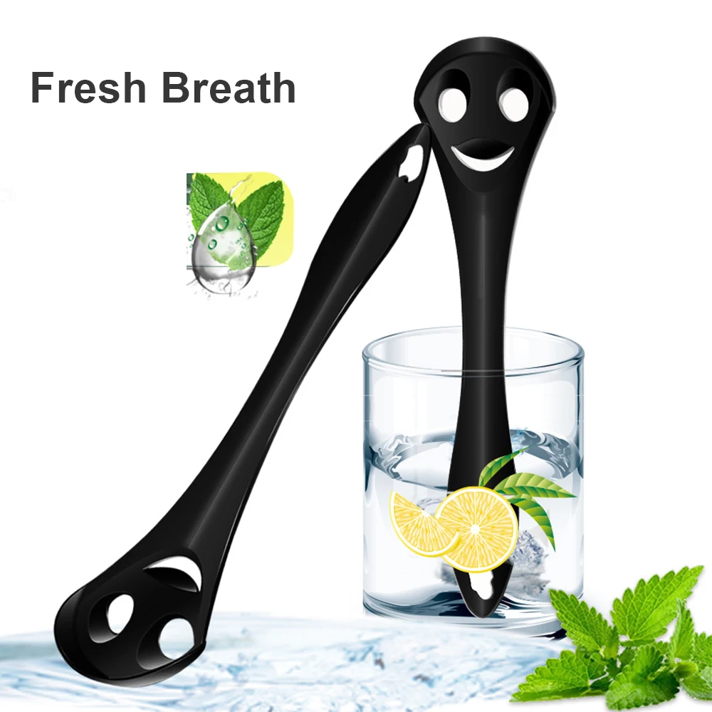 Смайлик Очиститель Языка Металлическая Зубная Щетка Из Нержавеющей Стали