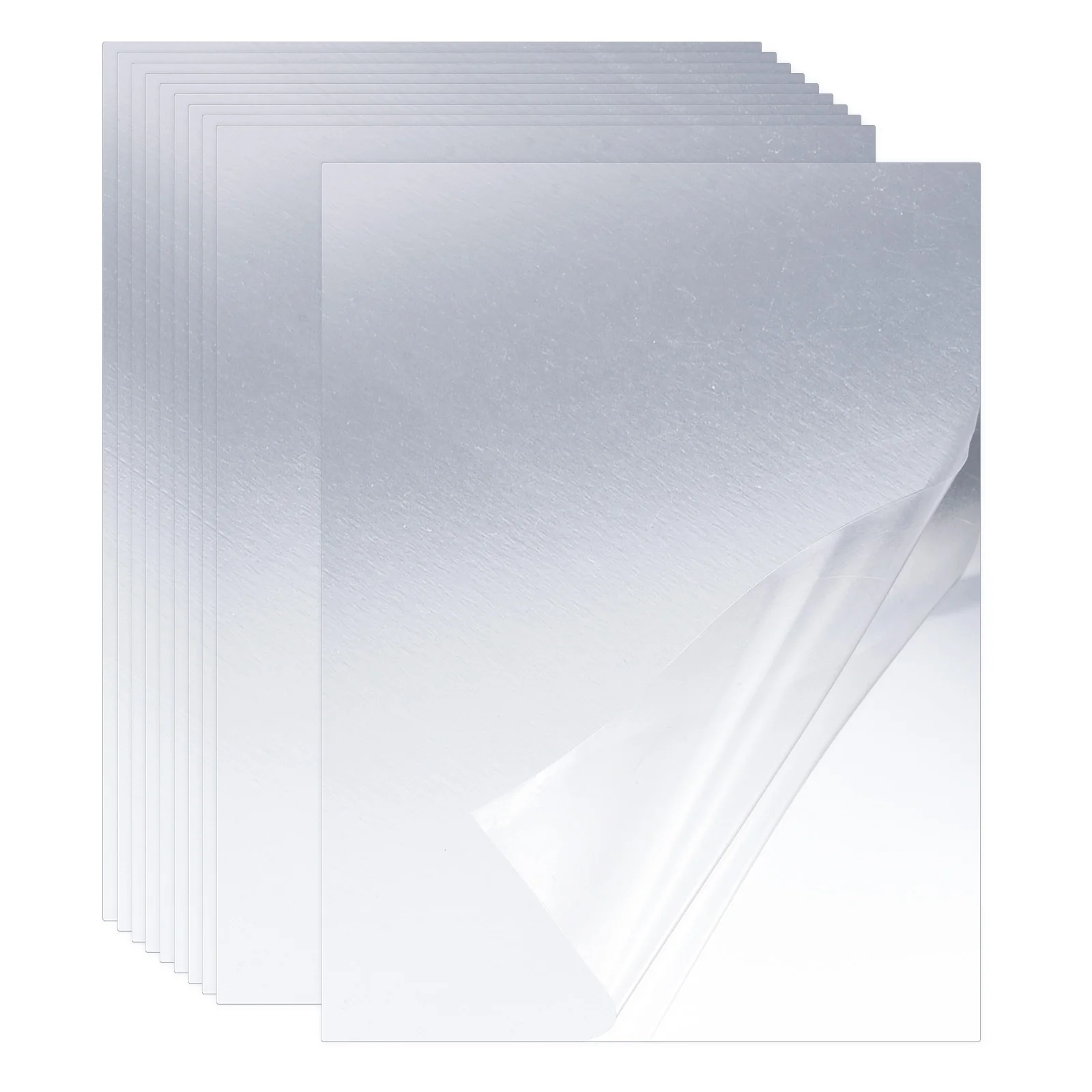 

Uxcell Flexible Mirror Sheet 200mm x 150mm x 0.3mm Self Adhesive Wall Sticker 10 Pcs